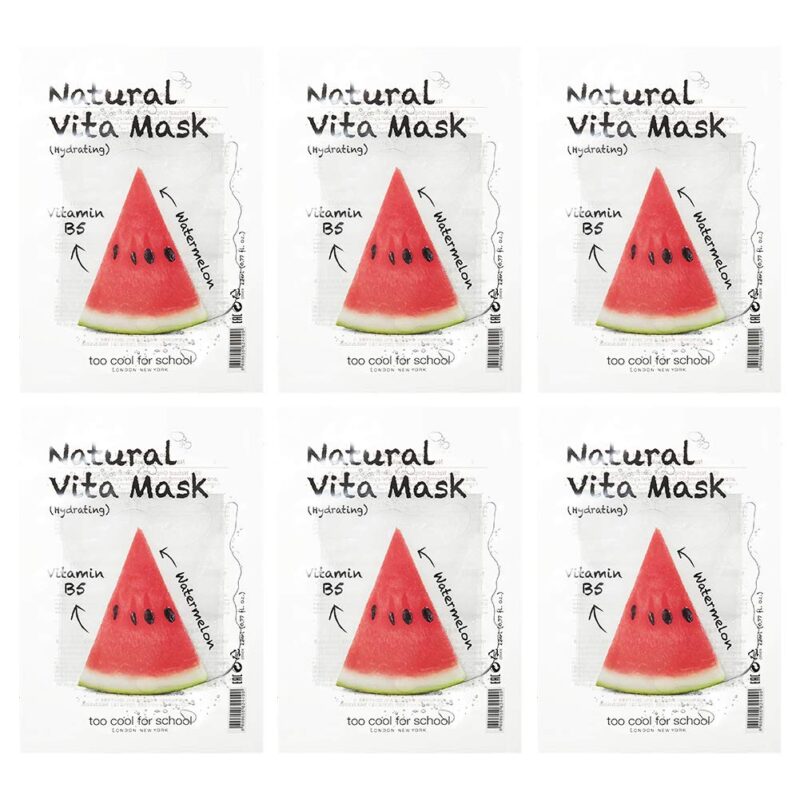 100 Pcs Too Cool For School | 6 Masks Natural Vita Mask