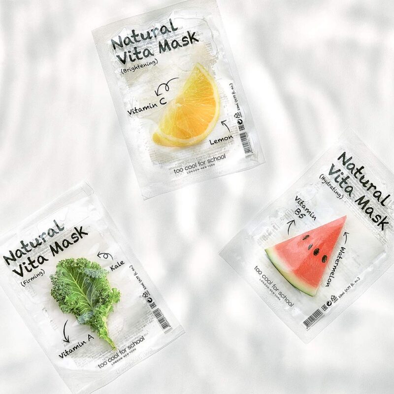 100 Pcs Too Cool For School | 6 Masks Natural Vita Mask - Image 3